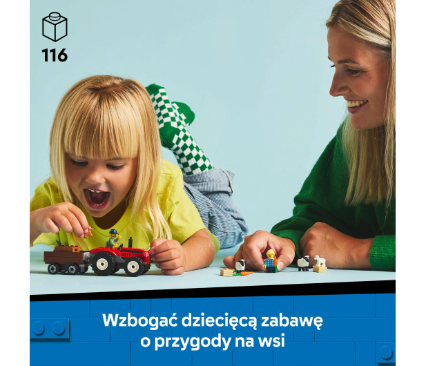 LEGO City 60461 Czerwony traktor z przyczepą i owocami - 1284267 - zdjęcie 4